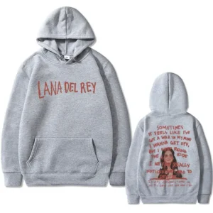 Lana Del Rey Get Free Lyrics Graphic Print Hoodie