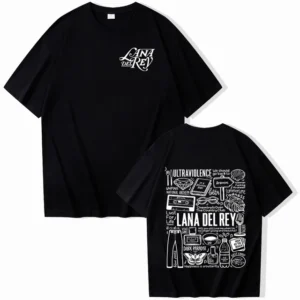 Lana Del Rey Merch Gift for Fan O-Neck Short Sleeve Shirt