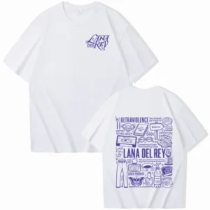 Lana Del Rey Merch Gift for Fan O-Neck Short Sleeve Shirt