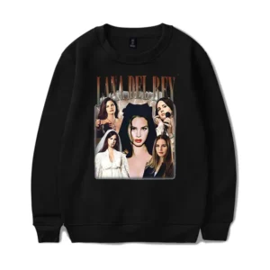 Lana Del Rey Tour crew neck sweatshirt Merch pop graphics